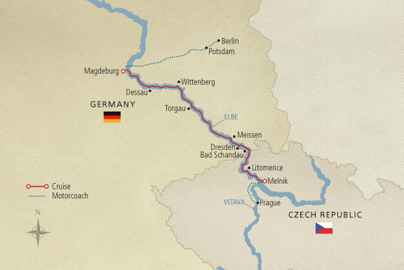 Elegant Elbe Map